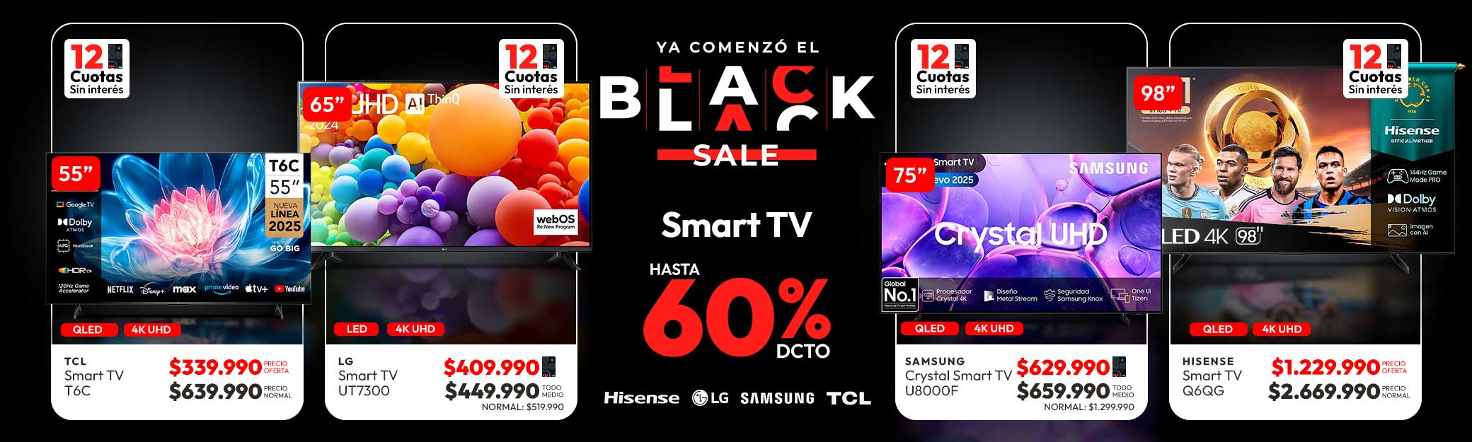 smart tv hasta 60% dcto