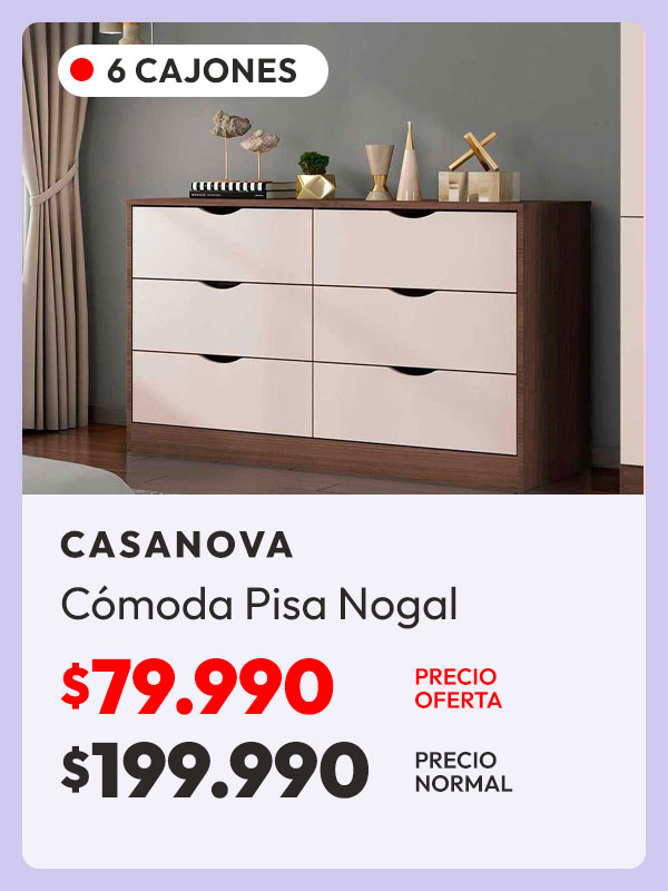 Cómoda Casanova Pisa Nogal Off White