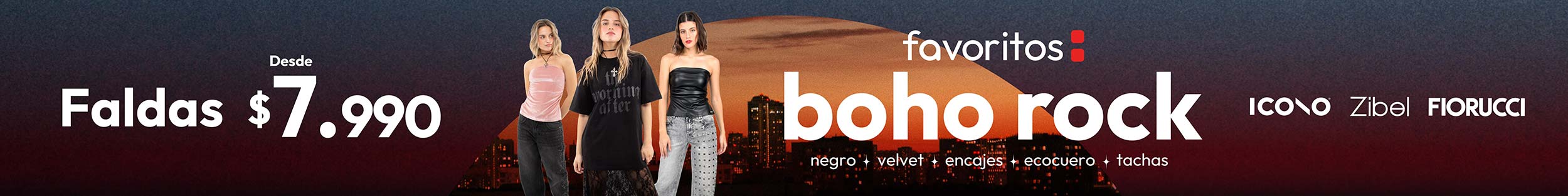 boho faldas 7990