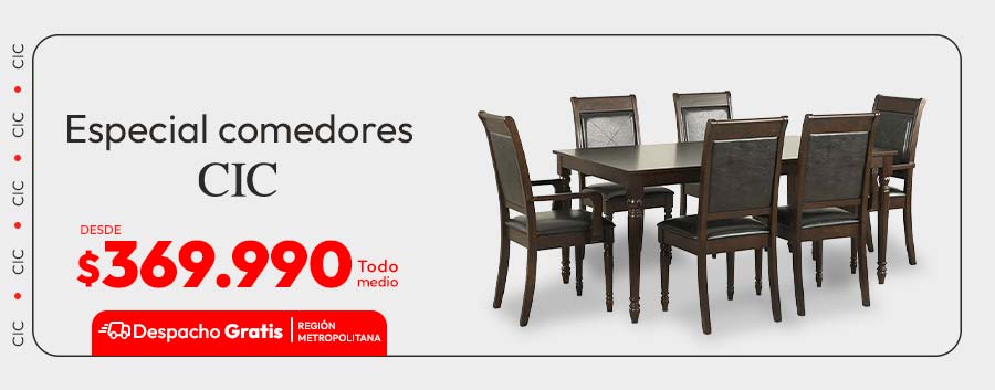 Especial Comedores CIC desde $369.990