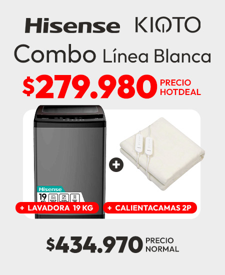 Combo Lavadora + Almohadas + Calientacamas