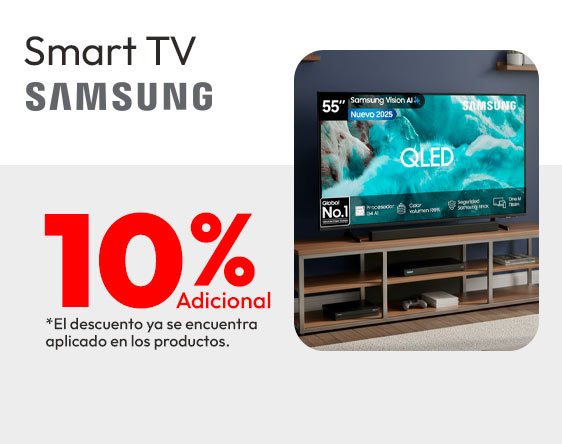 Samsung TV 10% adicional