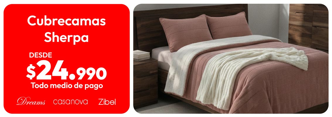 Cubrecamas Sherpa desde $24.990