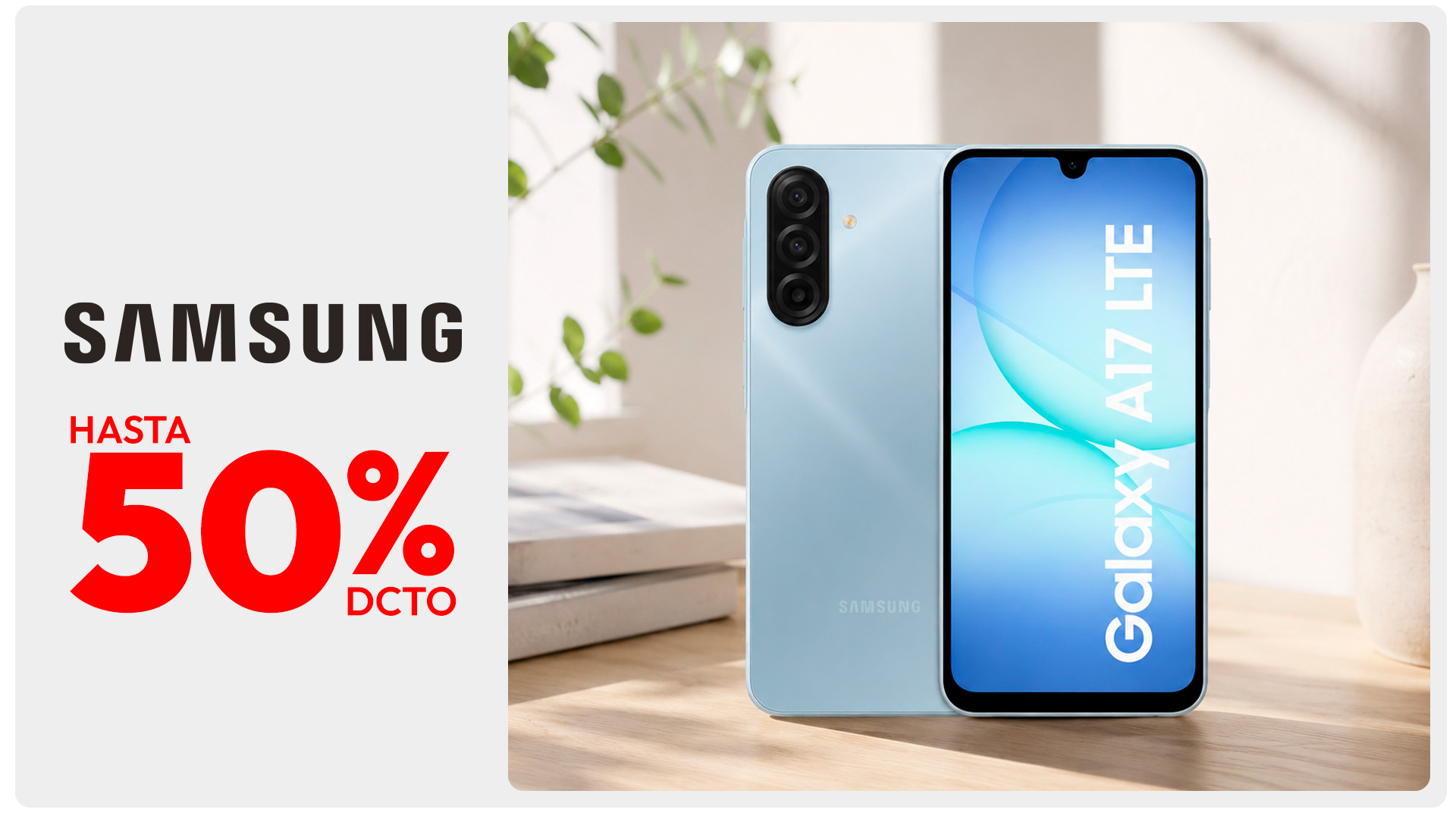 Celulares Samsung hasta 50% dcto