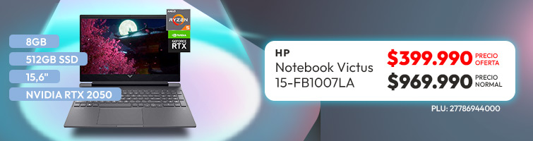 Notebook HP gamer 15FB1007LA
