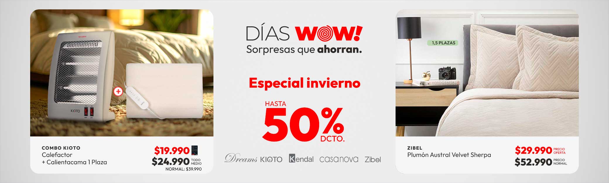 Especial invierno. hasta 50% dcto