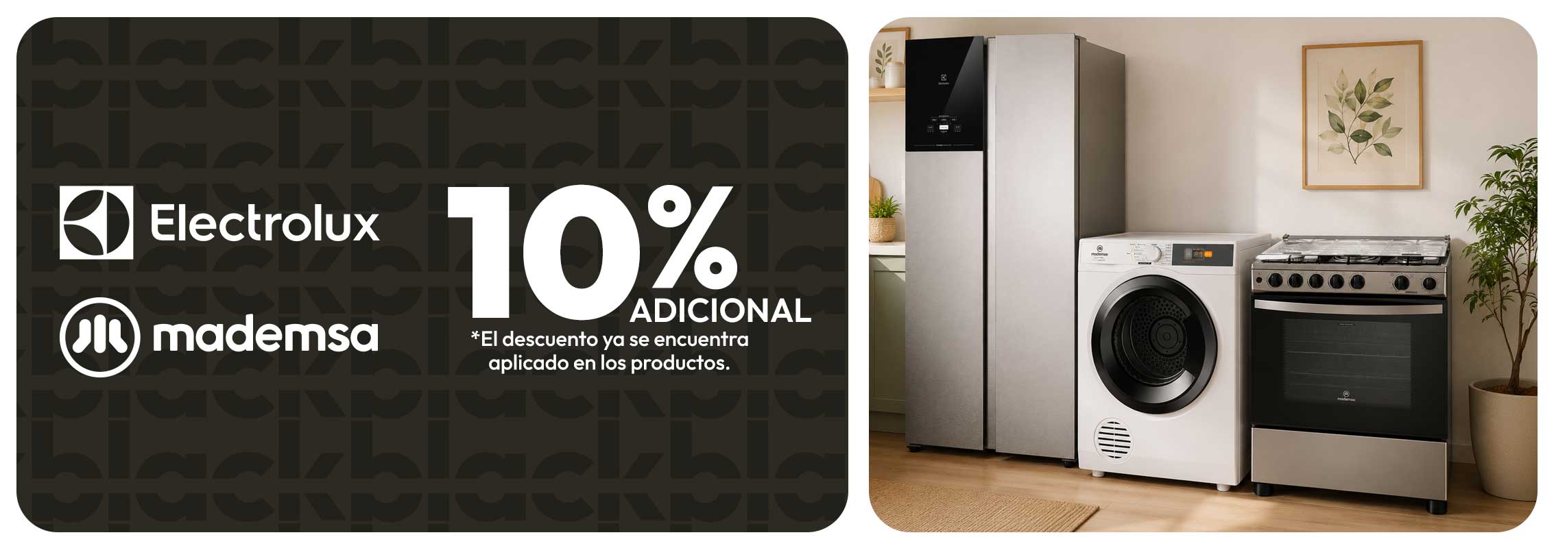 Electrolux 10% dcto adicional