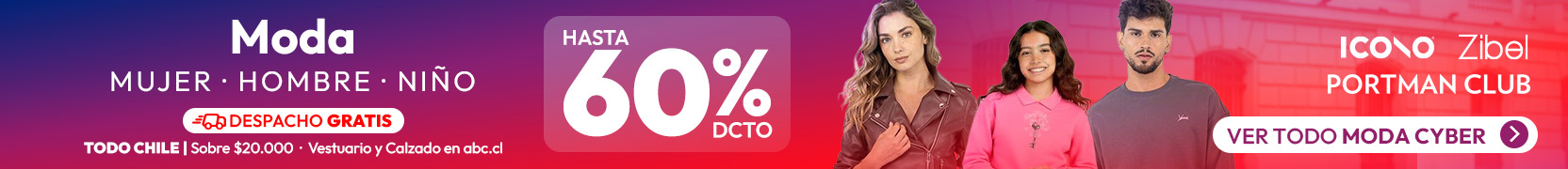 Moda 60% dcto. Mujer, Hombre y Niños