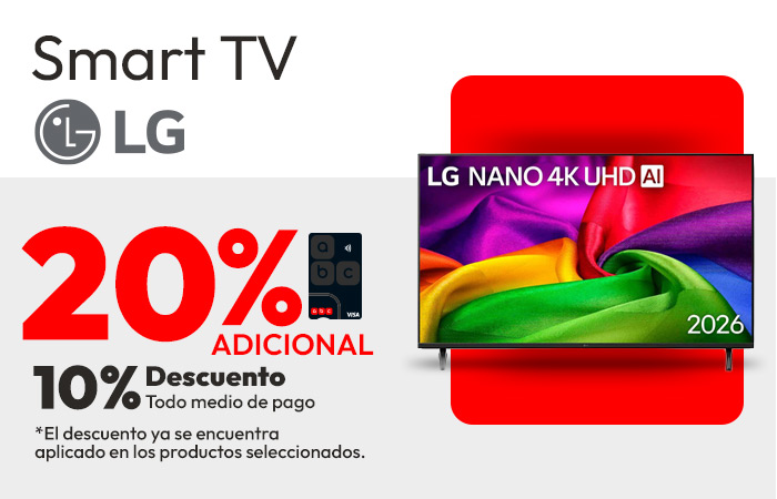 LG 20% dcto adicional abc visa