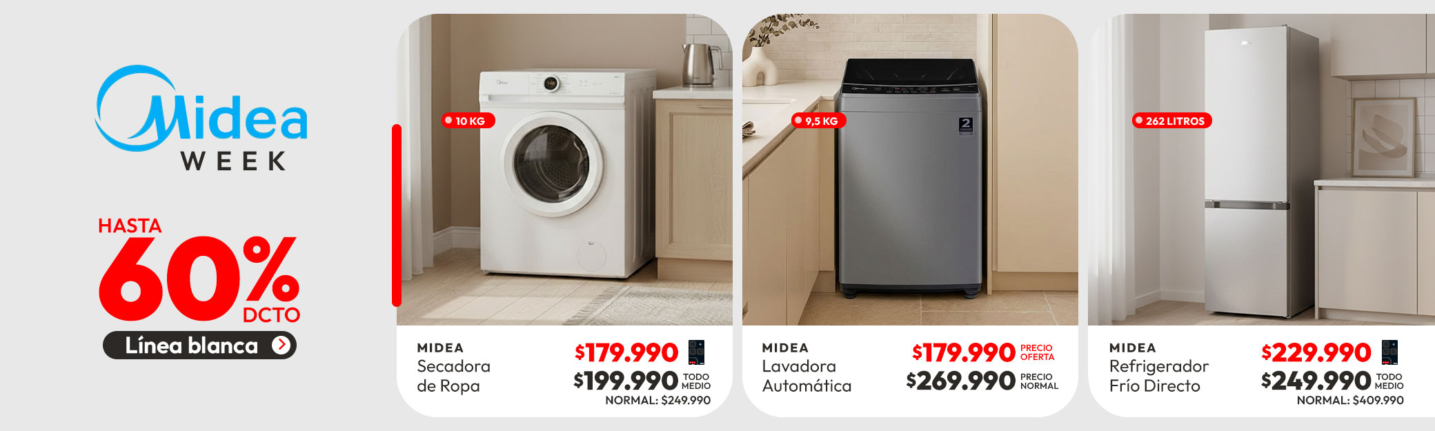 Línea Blanca hasta 50% dcto