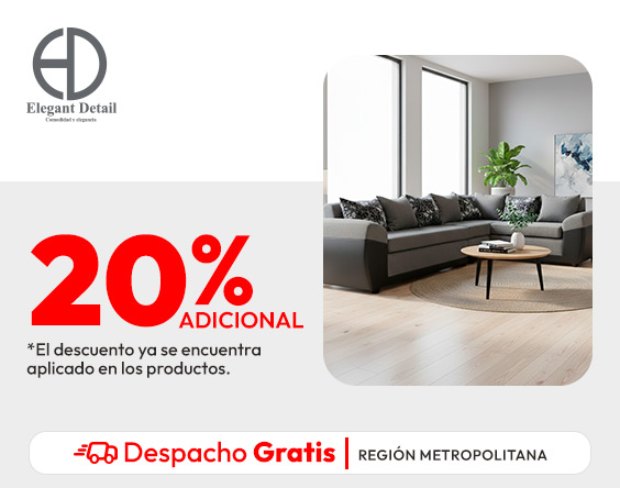 Elegant Detail 20% adicional/ Despacho gratis RM