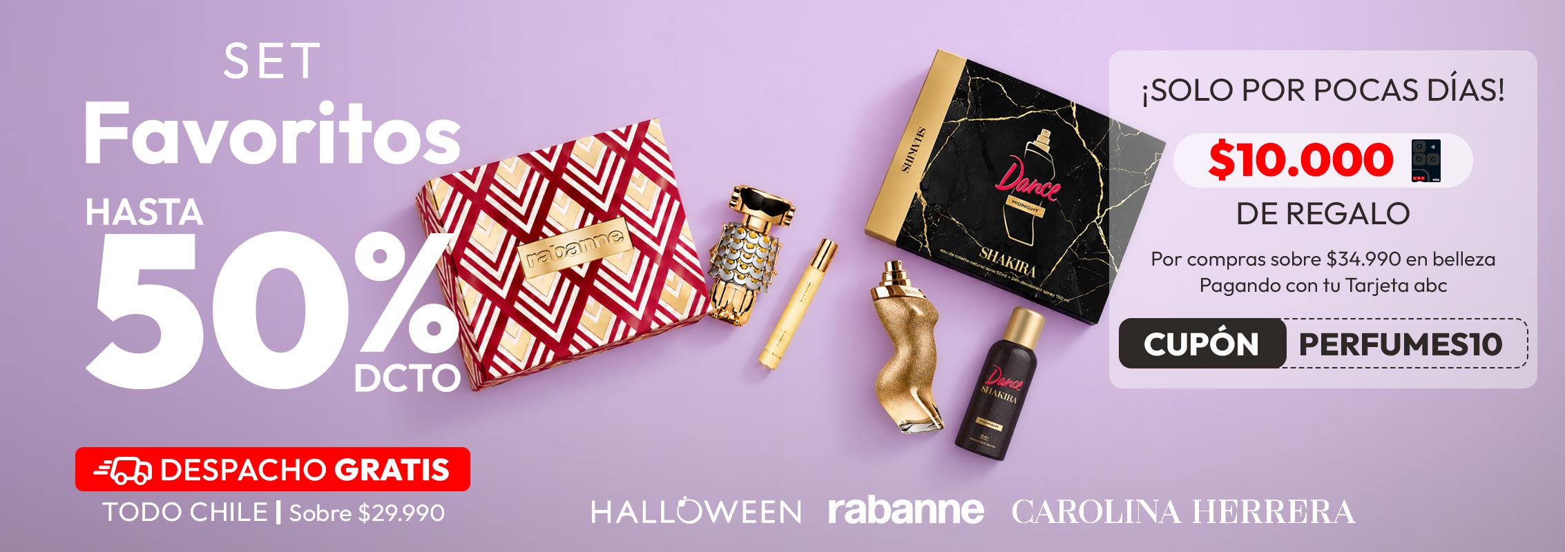 perfumes hasta 50% dcto