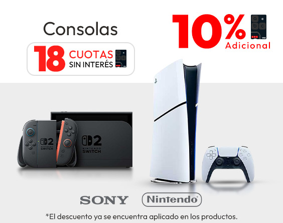 10% dcto adicional consolas TLP