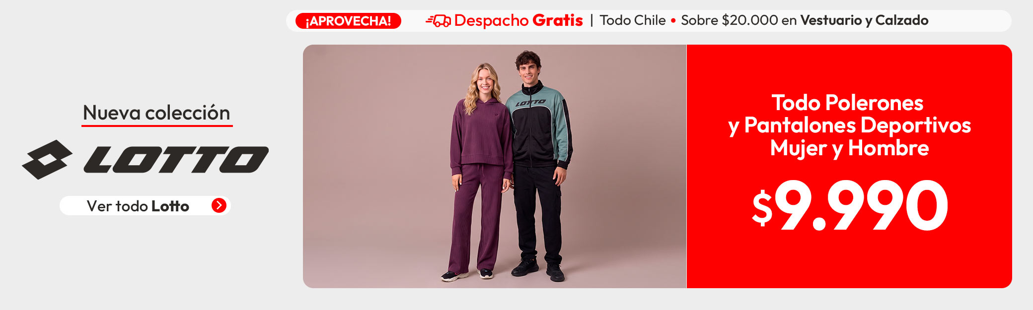 Lotto Nueva colección a $9.990