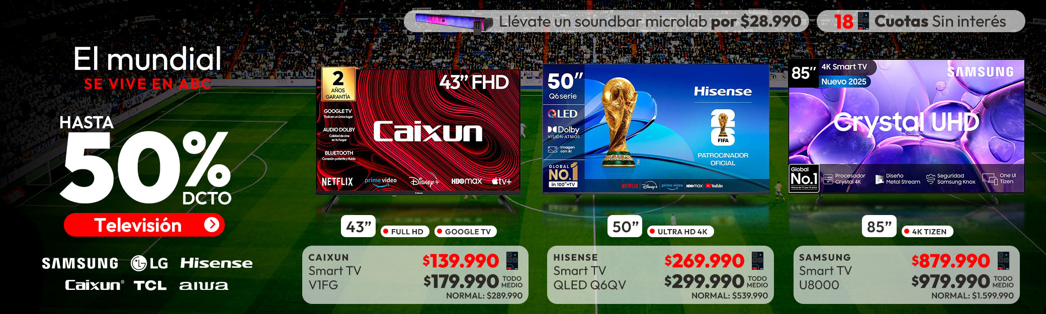 Televisores