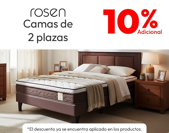 Rosen camas 2 plazas 10% adicional TMP