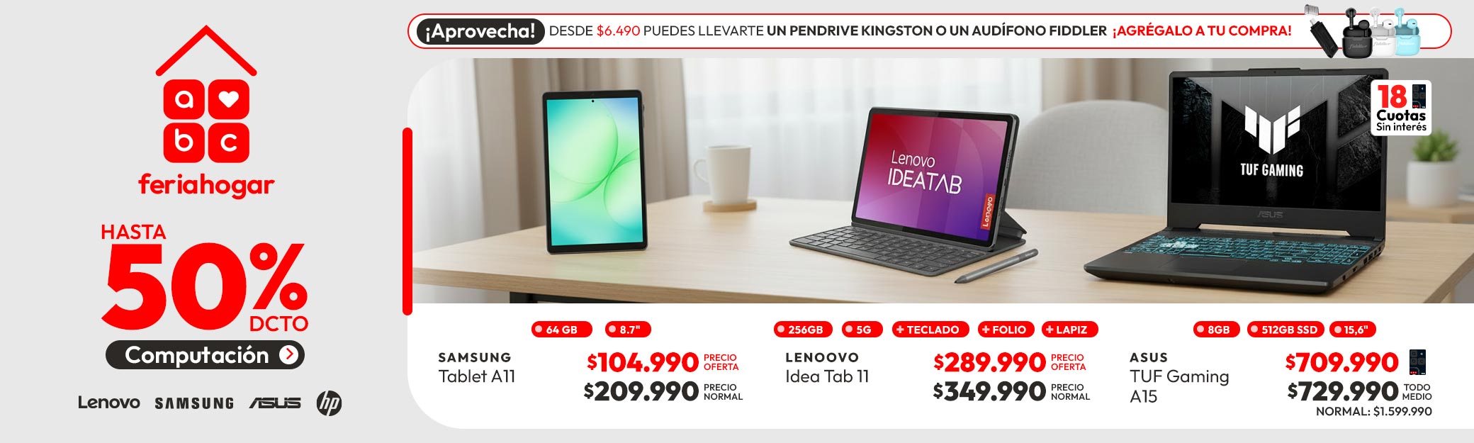 Computación hasta 55% dcto