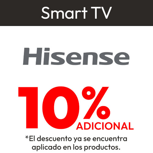 Hisense 10% dcto adicional