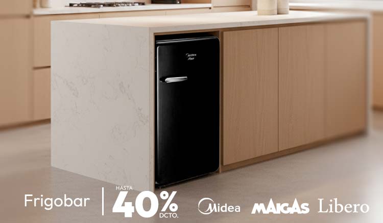 frigobar hasta 40% dcto