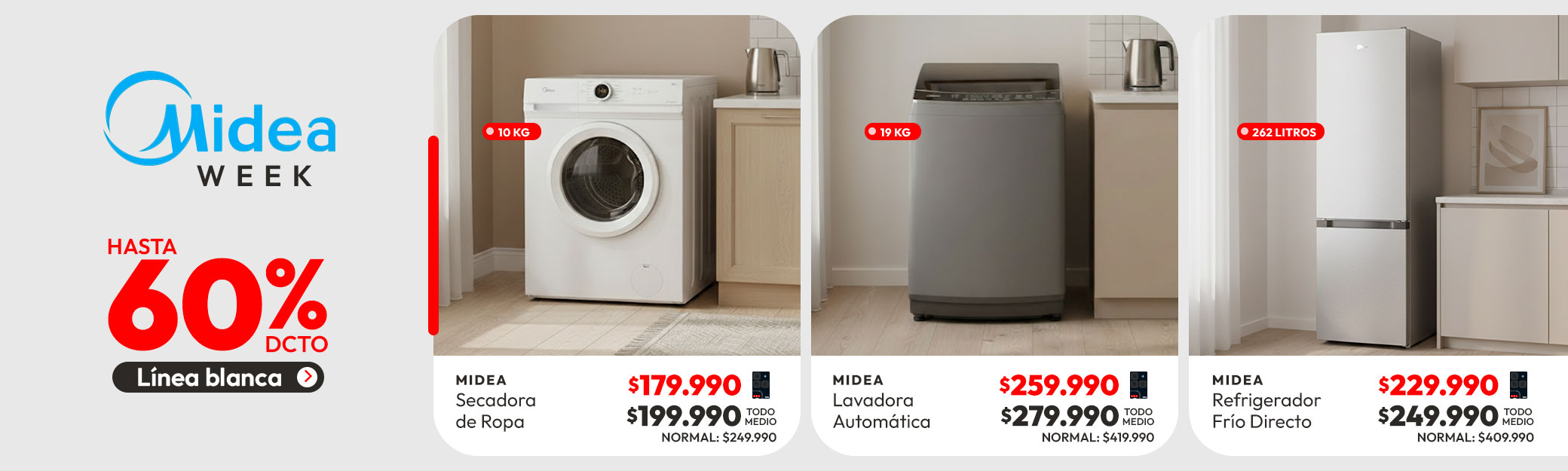 Línea Blanca hasta 50% dcto