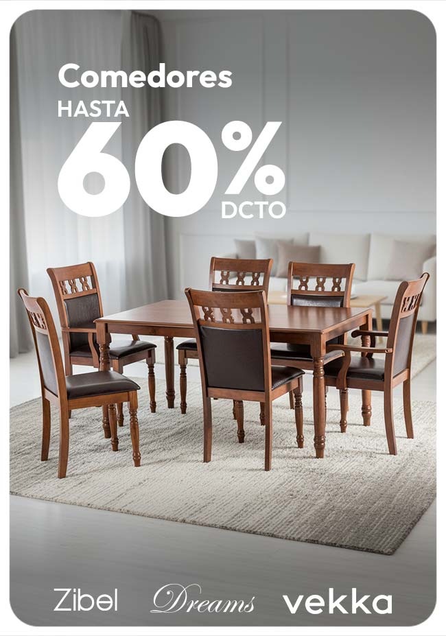 Comedores hasta 60% de dcto