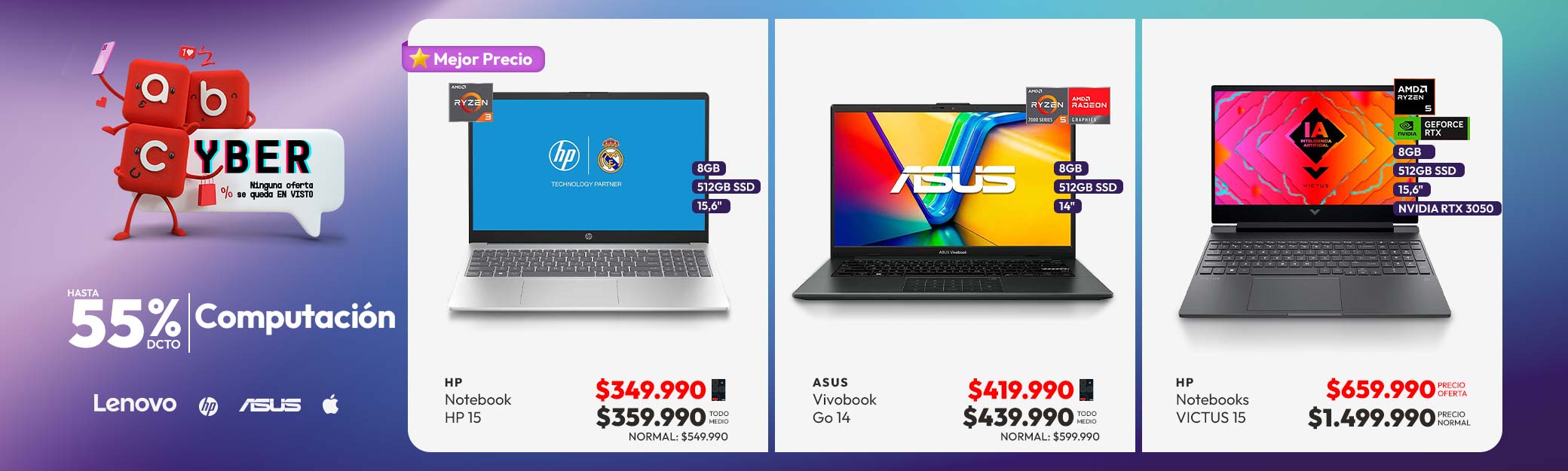 Computación hasta 55% descuento