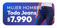 Jeans Mujer y Hombre $7.990