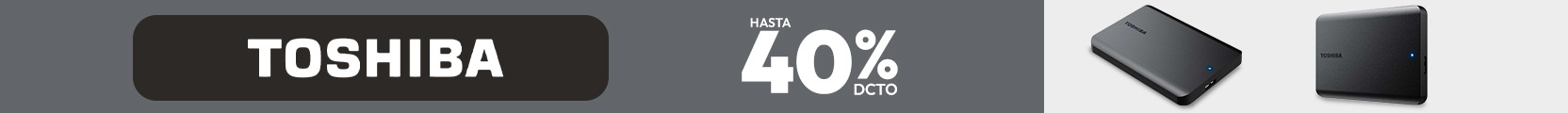 Toshiba hasta 40% dcto