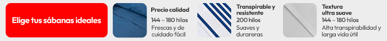 Elige tus sabanas ideales