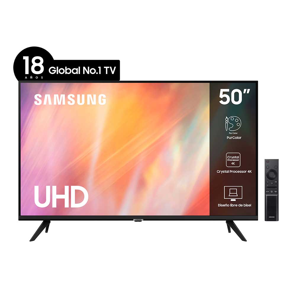 LED 50" Samsung UN50AU7090GX Smart TV 4K UHD | Abc