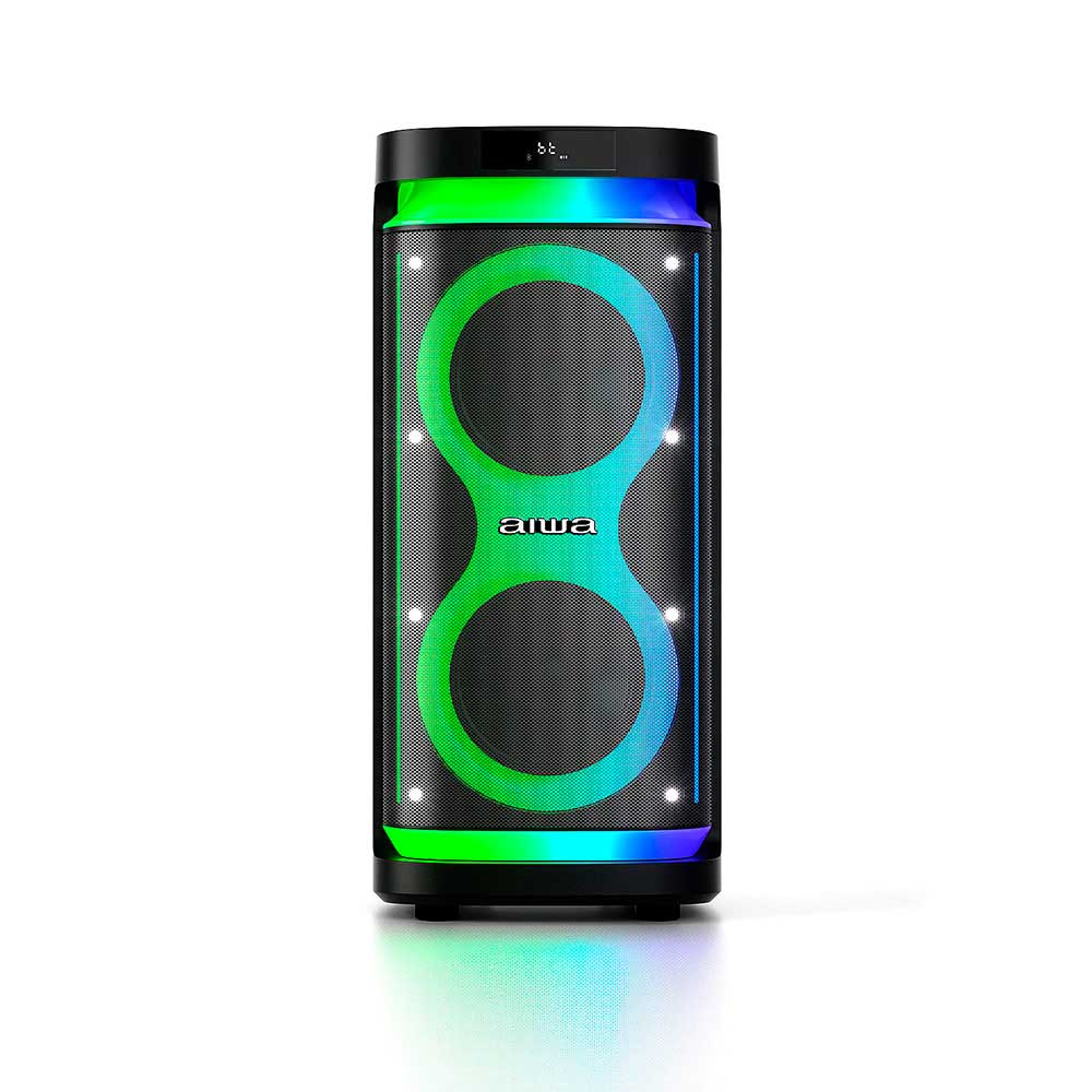 Parlante Portatil AIWA Karaoke Tws Led Aw-poh5d Negro