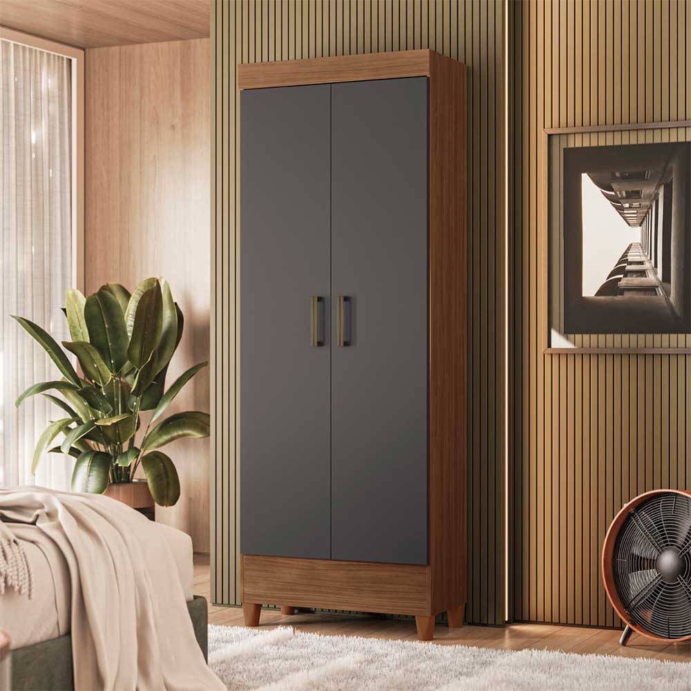 Clóset Casanova Multi Fit 2 Puertas Café y Gris | Abc