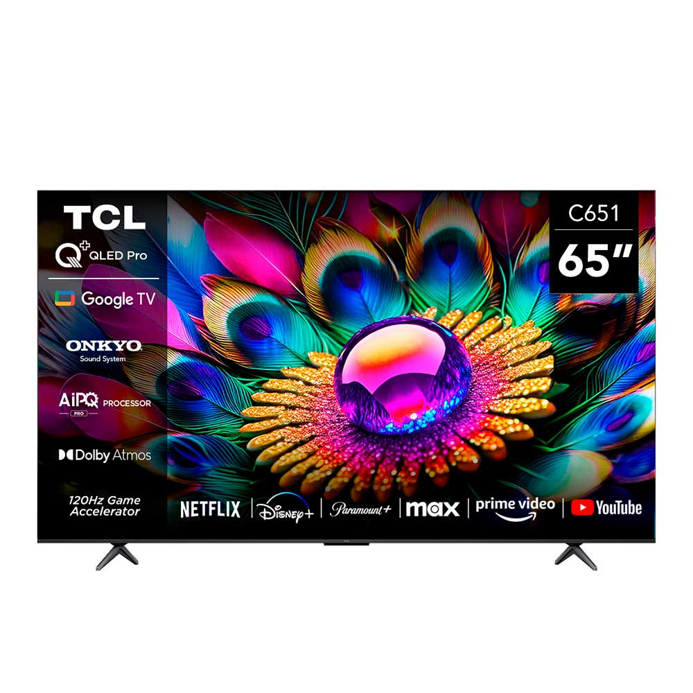 Smart TV QLED 65" TCL 4K Google TV C651