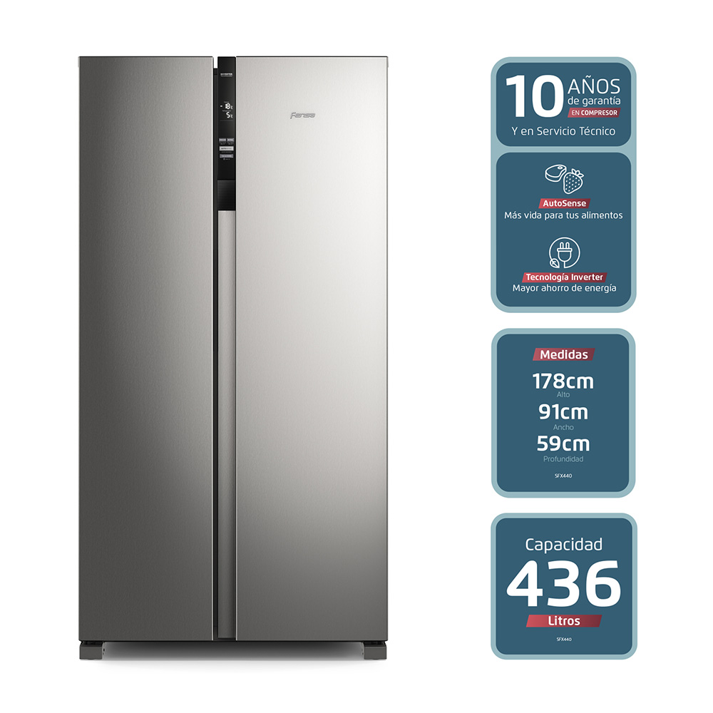 FENSA Refrigerador Side by Side Fensa SFX440 436 lts. | Abc