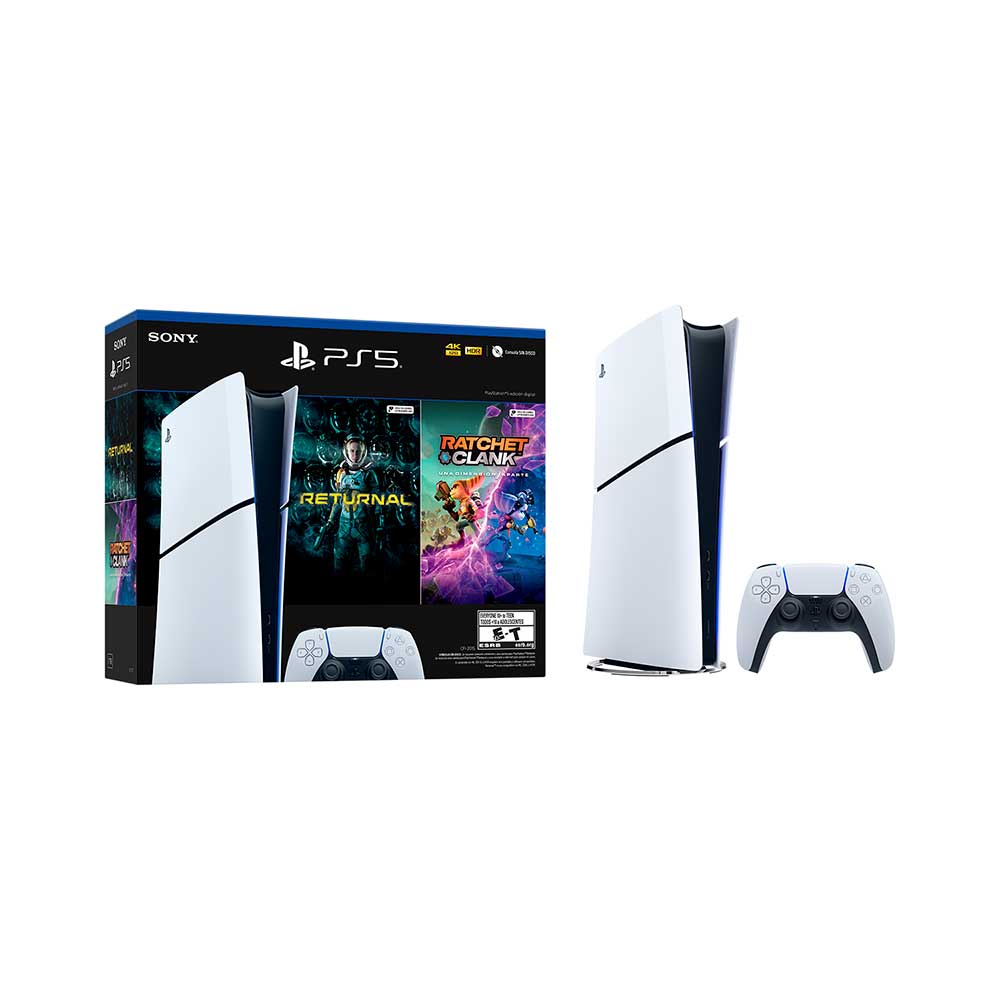 Consola Sony PlayStation 5 Slim Digital con 2 Juegos + Control | Abc