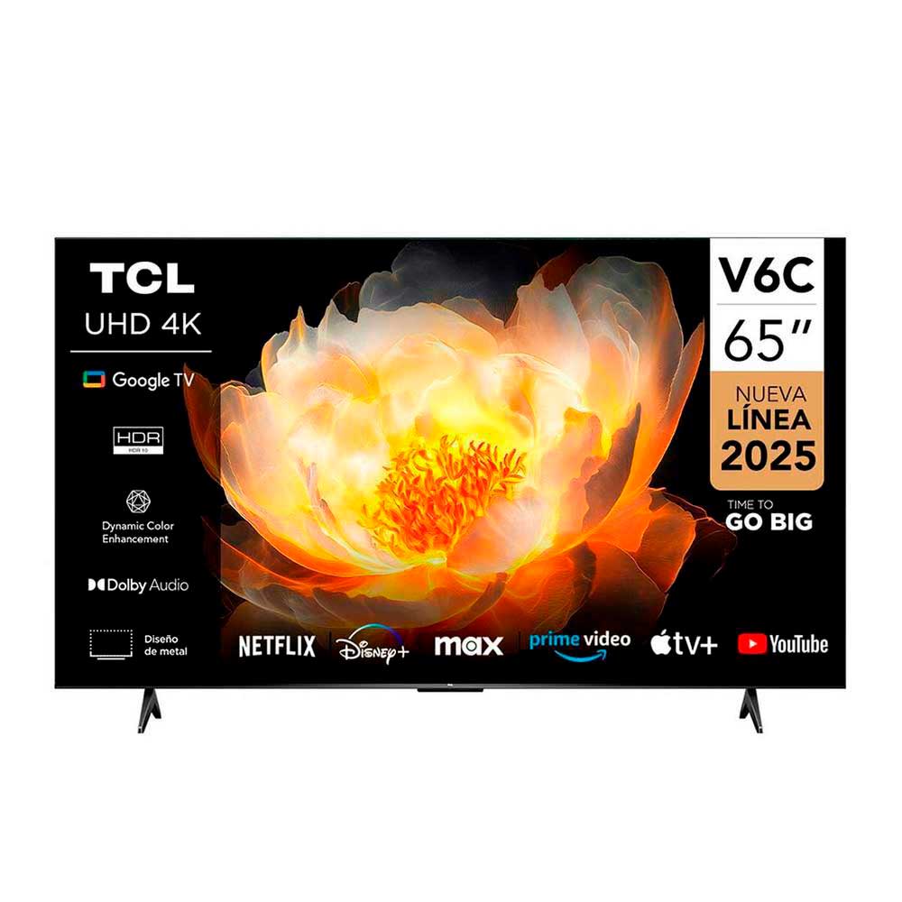 Smart TV LED 65" TCL 4K UHD Google TV V6C