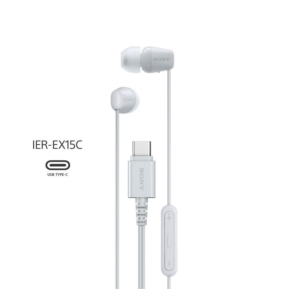 Audífonos In Ear SONY IER-EX15C/WZUC Blanco