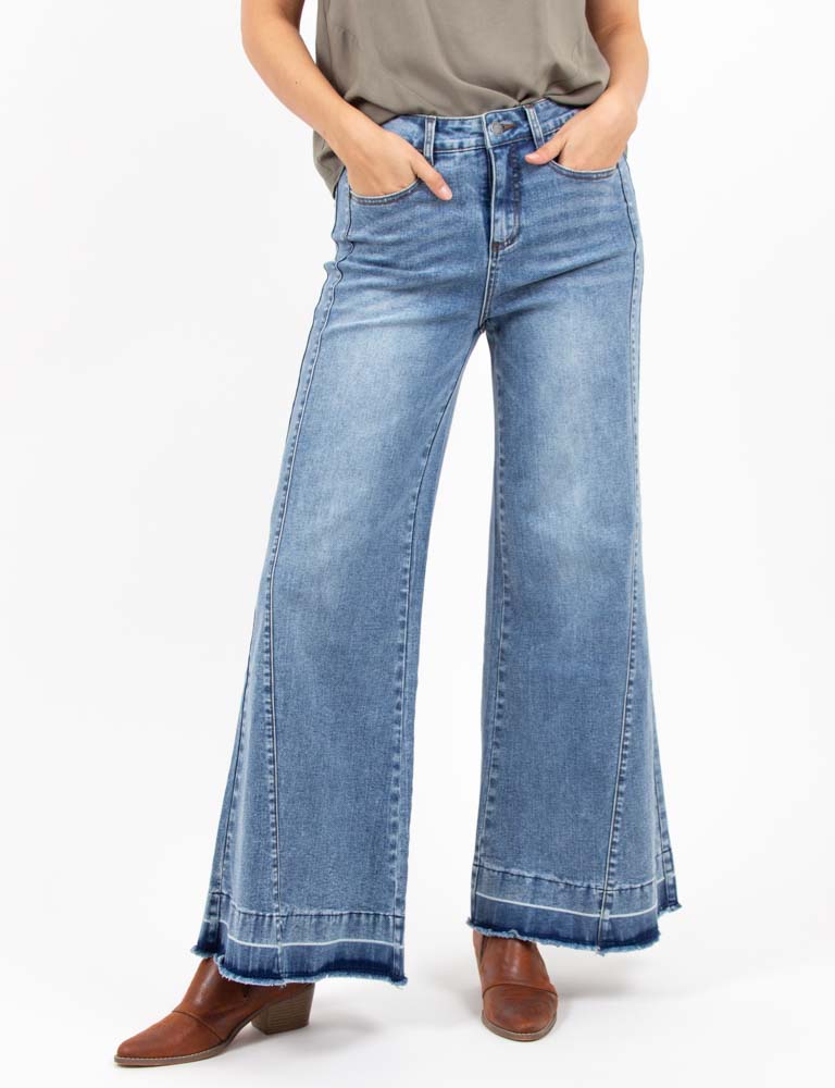 Wados Ripley Jeans Flare Wados Pantalones Jeans Palazzo Mujer Alma Abc