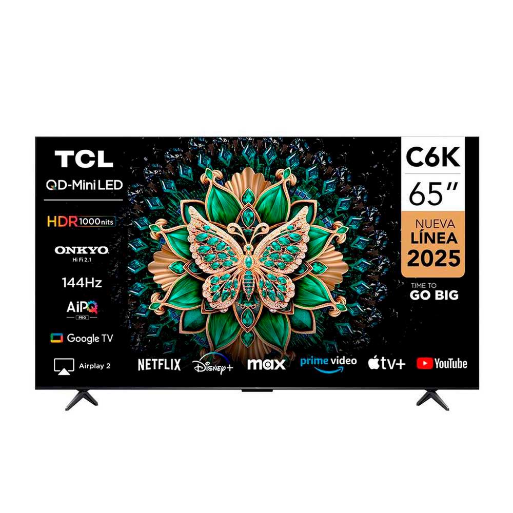 Smart TV QLED Mini Led 65" TCL 4K Google TV C6K