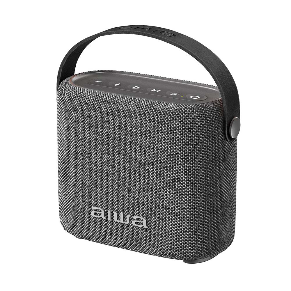 Parlante Bluetooth Aiwa Aws-s70bt Iluminado Gris
