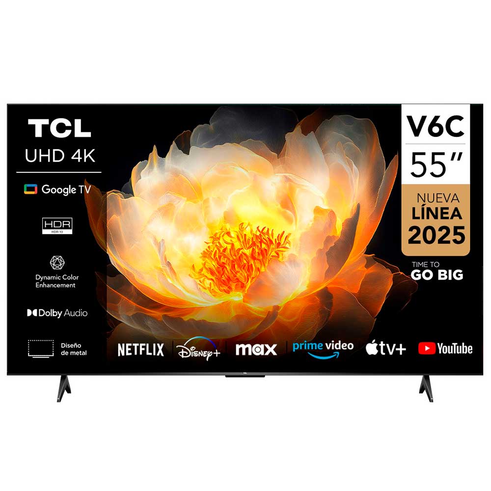 Smart TV 55" TCL UHD 4K Google TV 55V6C
