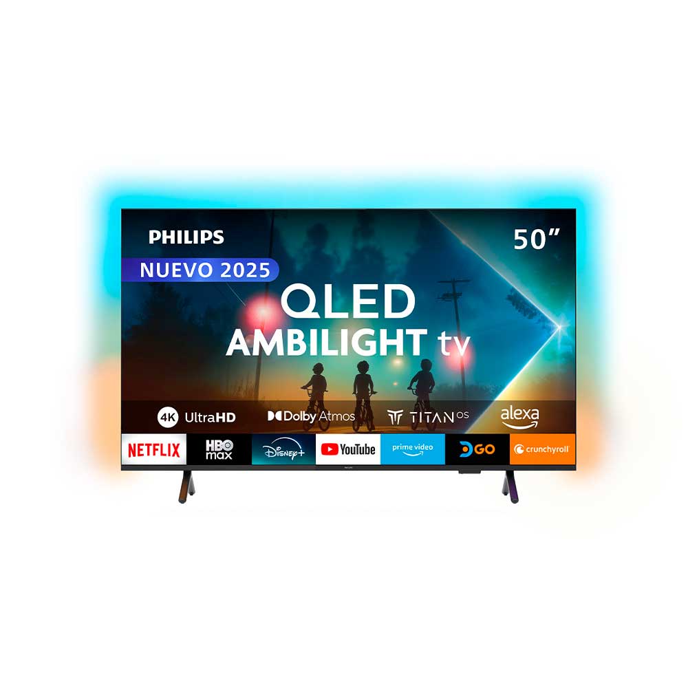 Smart TV QLED 50" Philips 4K UHD Titan OS 50PUD8250