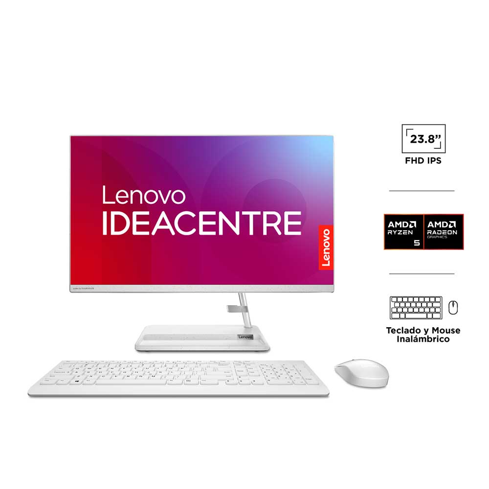 All in One Lenovo Ideacentre AIO 3 RYZEN 5 8GB 512GB 23,8