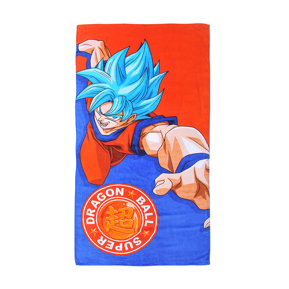 Telo Mare Dragon Ball Z Goku Super Saiyan – 140x70 Cm, 100% Cotone, Asciugamano Da Spiaggia