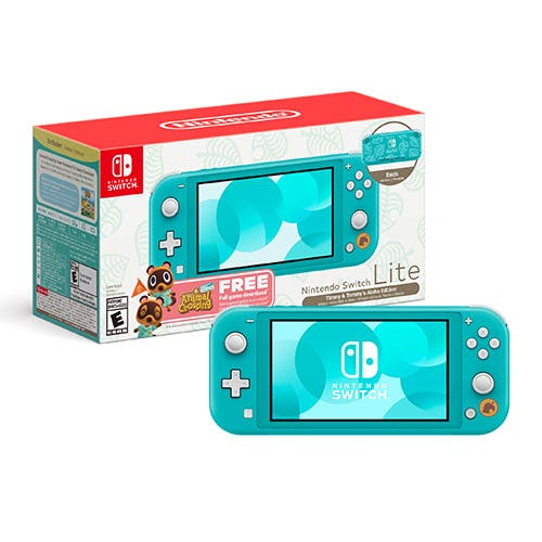 Consola Nintendo Switch Lite Turquesa + Juego Animal Crossing