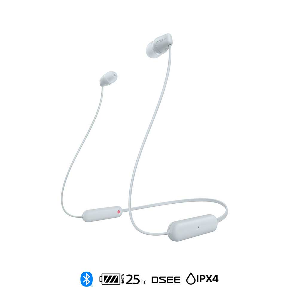 Audífonos Bluetooth In Ear SONY WI-C100/WZUC Blanco