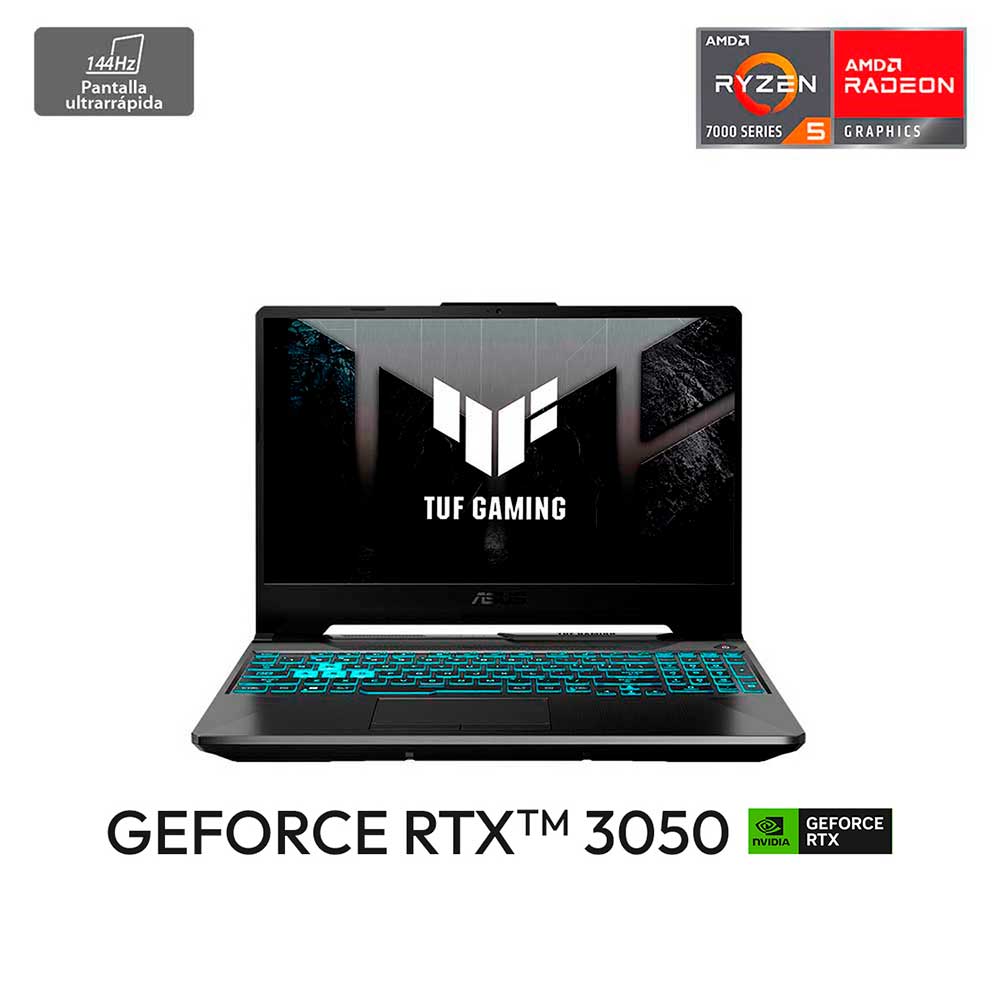 Notebook Gamer Asus TUF Gaming A15 FA506NC-HN002W AMD Ryzen 5 8GB 512GB SSD 15,6" NVIDIA RTX 3050