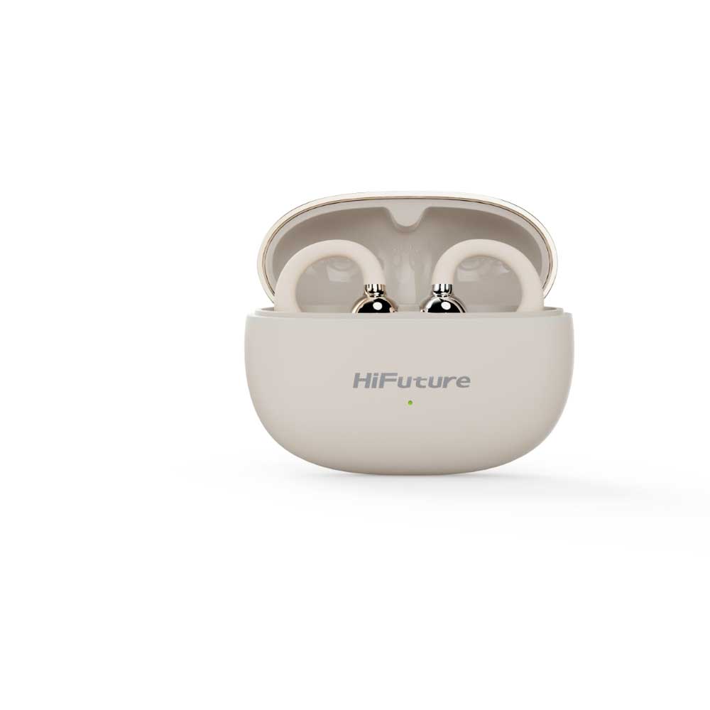 Audifonos Tws Tipo Clip Flexclip Champagne Gold Hifuture